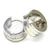 Argolla Huggie 02.230.0030.15 Acero Inoxidable, Pulido, Tono Plateado
