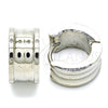 Argolla Huggie 02.230.0030.15 Acero Inoxidable, Pulido, Tono Plateado