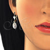 Arete Colgante 02.351.0001 Oro Laminado, Diseño de Guadalupe, Pulido, Tres Tonos