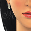 Juego de Arete y Dije de Adulto 10.316.0021.1 Oro Laminado, Diseño de Búho, con Multicolor Zirconia Cubica, Pulido, Tono Dorado