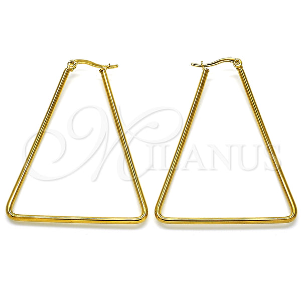 Argolla Mediana 02.356.0001.45 Acero Inoxidable, Pulido, Tono Dorado