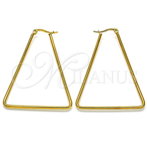 Argolla Mediana 02.356.0001.45 Acero Inoxidable, Pulido, Tono Dorado