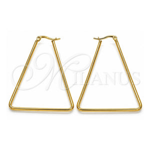 Argolla Mediana 02.356.0001.45 Acero Inoxidable, Pulido, Tono Dorado
