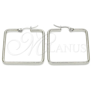 Argolla Mediana 02.356.0002.35 Acero Inoxidable, Pulido, Tono Plateado