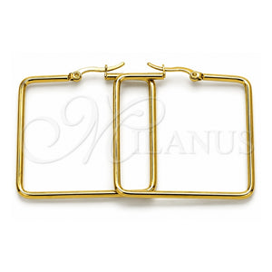 Argolla Mediana 02.356.0002.1.40 Acero Inoxidable, Pulido, Tono Dorado