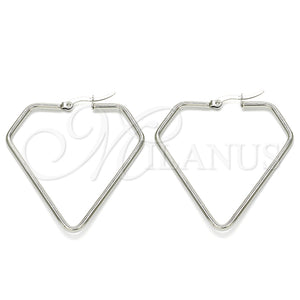 Argolla Mediana 02.356.0003.40 Acero Inoxidable, Pulido, Tono Plateado