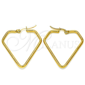 Argolla Mediana 02.356.0003.1.35 Acero Inoxidable, Pulido, Tono Dorado