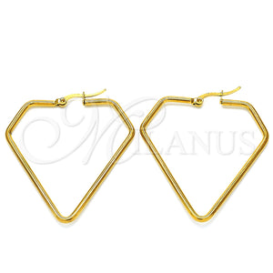 Argolla Mediana 02.356.0003.1.40 Acero Inoxidable, Pulido, Tono Dorado