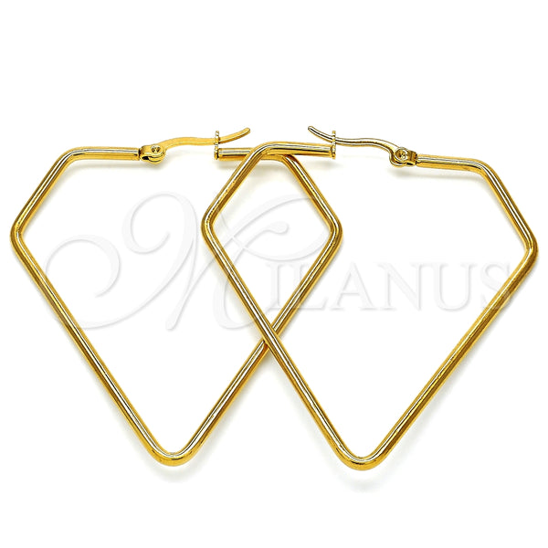 Argolla Grande 02.356.0003.1.50 Acero Inoxidable, Pulido, Tono Dorado