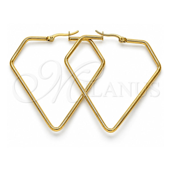 Argolla Grande 02.356.0003.1.50 Acero Inoxidable, Pulido, Tono Dorado