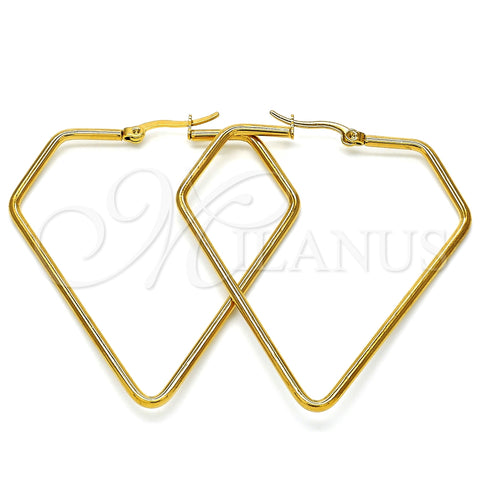 Argolla Grande 02.356.0003.1.50 Acero Inoxidable, Pulido, Tono Dorado