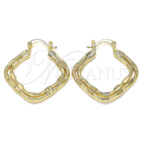 Argolla Mediana 02.170.0272.30 Oro Laminado, Pulido, Tono Dorado