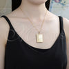 Collares con Dije 04.117.0003.20 Oro Laminado, Diseño de Cruz, Pulido, Tono Dorado (02 MM Thickness, 20 Inches Length)