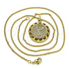 Collares con Dije 04.358.0016.20 Oro Laminado, Pulido, Tono Dorado (02 MM Thickness, 20 Inches Length)