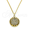 Collares con Dije 04.358.0016.20 Oro Laminado, Pulido, Tono Dorado (02 MM Thickness, 20 Inches Length)