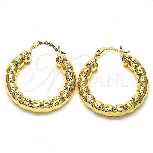 Argolla Mediana 02.170.0278.30 Oro Laminado, Pulido, Tono Dorado