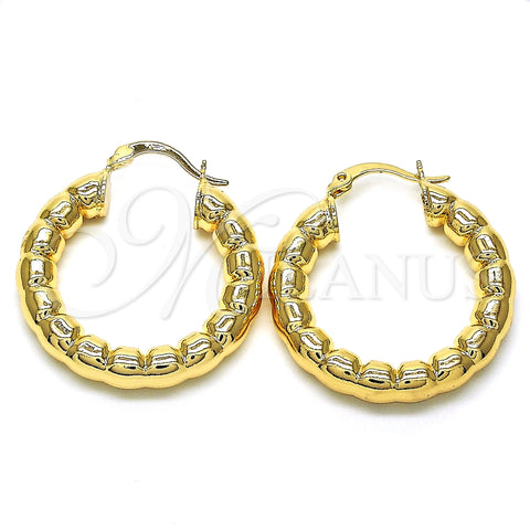 Argolla Mediana 02.170.0278.30 Oro Laminado, Pulido, Tono Dorado