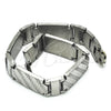 Pulsera Solida 03.114.0330.08 Acero Inoxidable, Pulido, Tono Plateado (12 MM Thickness, 8 Inches Length)