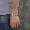 Pulsera Solida 03.114.0283.1.08 Acero Inoxidable, Pulido, Dos Tonos (12 MM Thickness, 8 Inches Length)