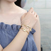Pulsera Elegante 03.63.2083.08 Oro Laminado, Diseño de Concha, Pulido, Tono Dorado (04 MM Thickness, 8 Inches Length)