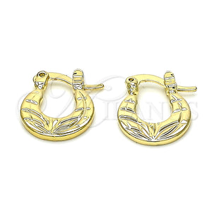 Argolla Pequeña 02.163.0083.12 Oro Laminado, Pulido, Tono Dorado