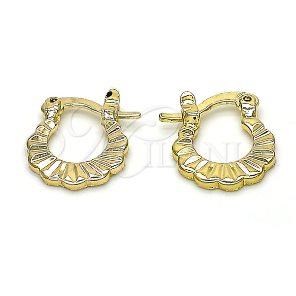 Argolla Pequeña 02.163.0086.12 Oro Laminado, Pulido, Tono Dorado