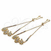 Pulsera Bolo Ajustable 03.316.0057.11 Oro Laminado, Diseño de Tortuga, con Blanca and Multicolor Zirconia Cubica, Pulido, Tono Dorado (01 MM Thickness, 11 Inches Length)