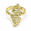 Anillo Elegante 01.233.0005.08 Oro Laminado, Pulido, Tono Dorado (Size 8)