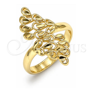 Anillo Elegante 01.233.0005.09 Oro Laminado, Pulido, Tono Dorado (Size 9)
