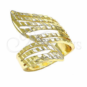 Anillo Elegante 01.233.0008.09 Oro Laminado, Diamantado, Tono Dorado (Size 9)