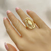 Anillo Elegante 01.233.0010.08 Oro Laminado, Diamantado, Tono Dorado (Size 8)