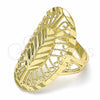 Anillo Elegante 01.233.0010.08 Oro Laminado, Diamantado, Tono Dorado (Size 8)