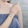 Pulsera Elegante 03.326.0010.1.08 Oro Laminado, Diseño de Ojo Griego y Elefante, Resinado Rojo, Tono Dorado (07 MM Thickness, 8 Inches Length)