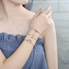 Pulsera Bolo Ajustable 03.210.0123.10 Oro Laminado, con Multicolor Zirconia Cubica, Pulido, Tono Dorado (01 MM Thickness, 10 Inches Length)
