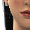 Arete Dormilona 02.344.0031 Oro Laminado, con Blanca Zirconia Cubica, Pulido, Tono Dorado