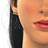 Juego de Arete y Dije de Adulto 10.342.0001 Oro Laminado, con Multicolor Zirconia Cubica, Pulido, Tono Dorado