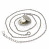Collares con Dije 04.336.0129.16 Plata Rodinada, Diseño de Concha, con Micro Pave Blanca y Perla Marfil, Pulido, Rodinado (Grosor 01 MM, 16 Pulgadas de Largo)