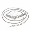 Collares con Dije 04.336.0139.16 Plata Rodinada, Diseño de Gota, con Zirconia Cubica Blanca, Pulido, Rodinado (Grosor 01 MM, 16 Pulgadas de Largo)