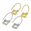 Arete Colgante 02.366.0007 Plata Rodinada, con Zirconia Cubica Blanca, Pulido, Rodinado
