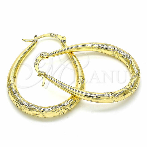 Argolla Mediana 02.170.0280.30 Oro Laminado, Diamantado, Tono Dorado
