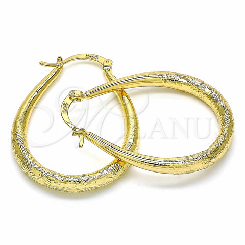 Argolla Mediana 02.170.0281.30 Oro Laminado, Diamantado, Tono Dorado