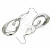 Arete Dormilona 02.367.0021 Plata Rodinada, Diseño de Gota, Pulido, Rodinado