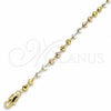 Rosario de Pulsera 03.351.0068.08 Oro Laminado, Diamantado, Tres Tonos