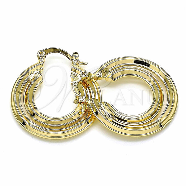 Argolla Pequeña 02.170.0288.25 Oro Laminado, Pulido, Tono Dorado