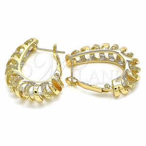 Argolla Huggie 02.170.0290.25 Oro Laminado, Pulido, Tono Dorado