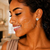 Arete Dormilona 02.369.0014 Plata Rodinada, Diseño de Corazón, con Micro Pave Blanca, Pulido, Rodinado