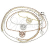 Collares con Dije 04.369.0003.18 Plata Rodinada, Diseño de Ãrbol, con Zirconia Cubica Blanca, Pulido, Tres Tonos (Grosor 01 MM, 18 Pulgadas de Largo)