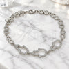 Pulsera Elegante 03.369.0011.07 Plata Rodinada, Diseño de Judaica y Mano de Dios, con Zirconia Cubica Blanca, Pulido, Rodinado (Grosor 05 MM, 7 Pulgadas de Largo)