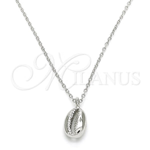 Collares con Dije 04.370.0001.16 Plata Rodinada, Pulido, Rodinado (Grosor 01 MM, 16 Pulgadas de Largo)