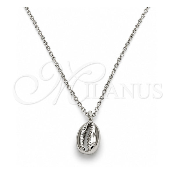 Collares con Dije 04.370.0001.16 Plata Rodinada, Pulido, Rodinado (Grosor 01 MM, 16 Pulgadas de Largo)
